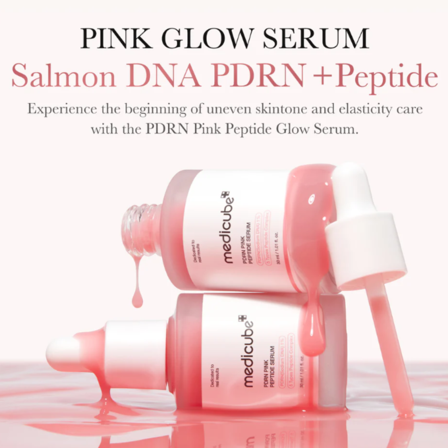 Routine Medicube PDRN Pink Glow لإشراقة البشرة