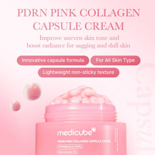 Routine Medicube PDRN Pink Glow لإشراقة البشرة