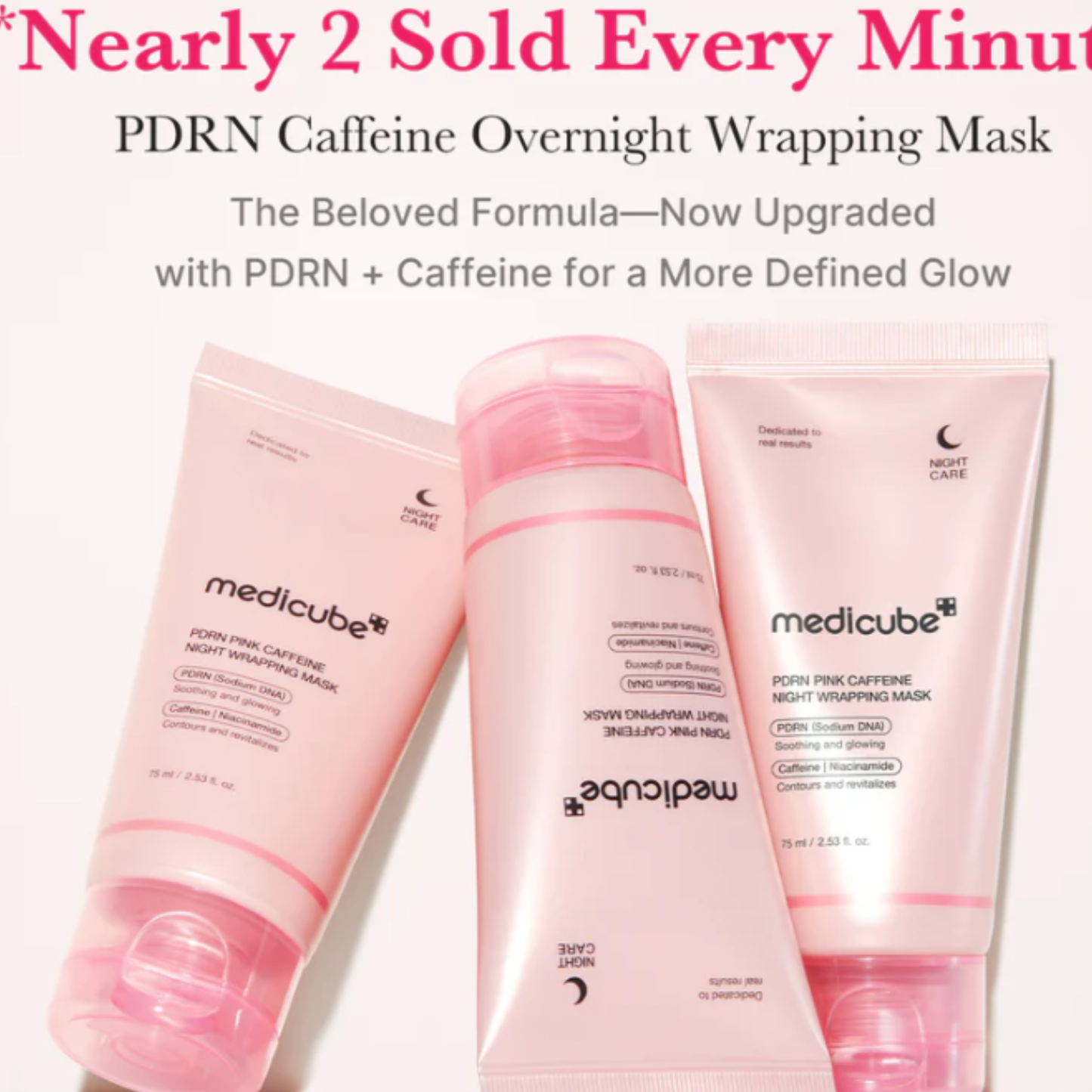 Routine Medicube PDRN Pink Glow لإشراقة البشرة