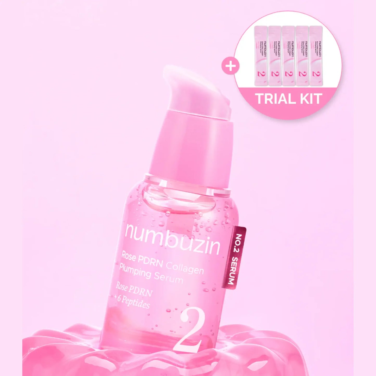No.2 Rose PDRN Collagen Plumping Serum