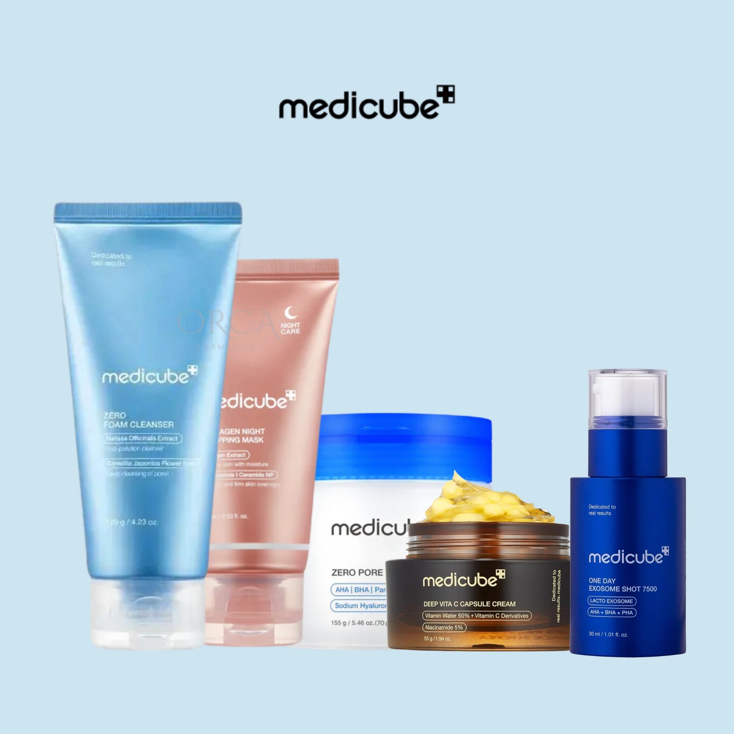 🔵 Medicube – Zero Pore & Vita C  Advanced Routine روتين عناية متكامل لتفتيح البشرة وتوحيد لونها وإشراقتها